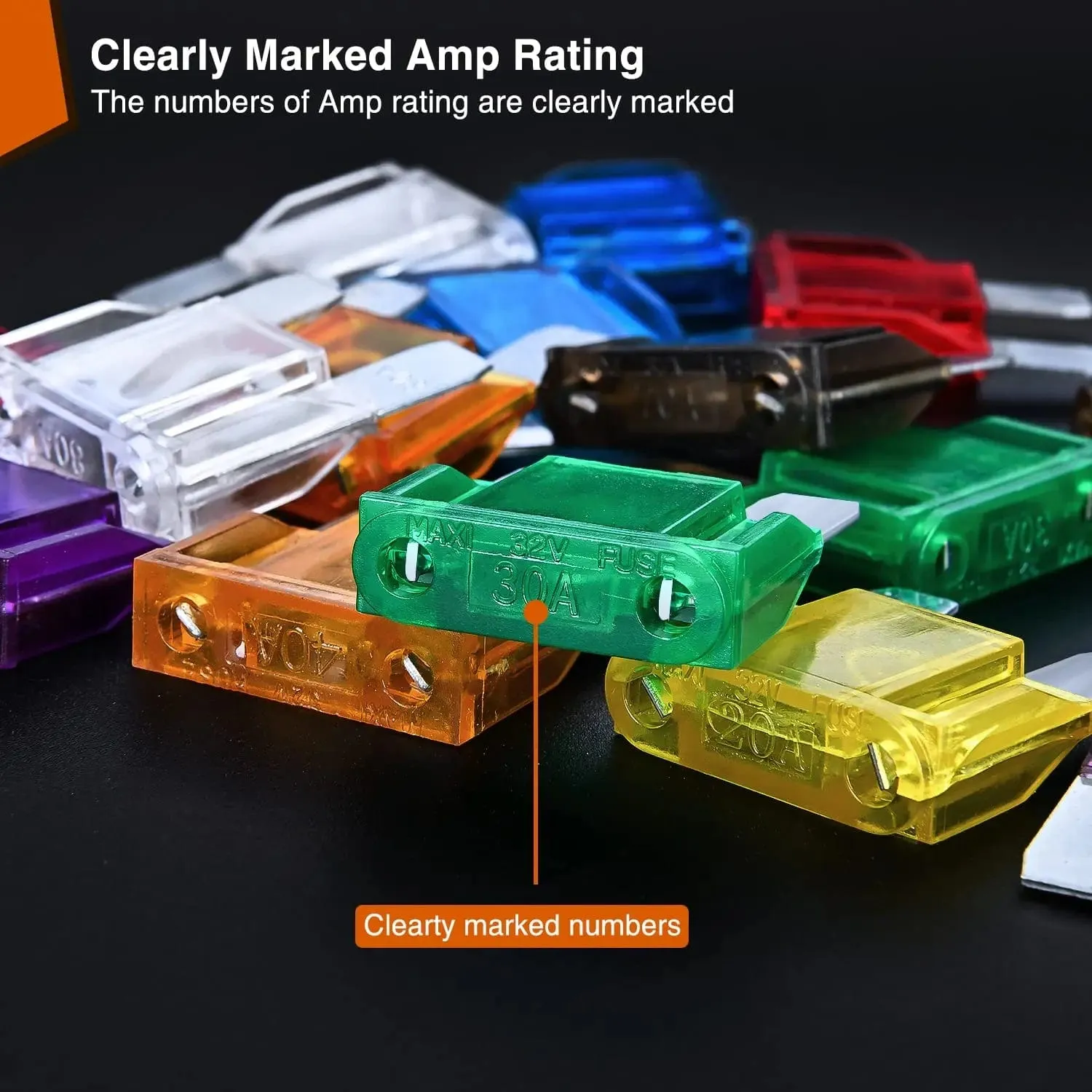 32Pcs Maxi APX Blade Fuse Set