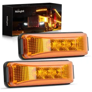 3.9 Inch Amber LED Fender/Side Marker Light (Pair)