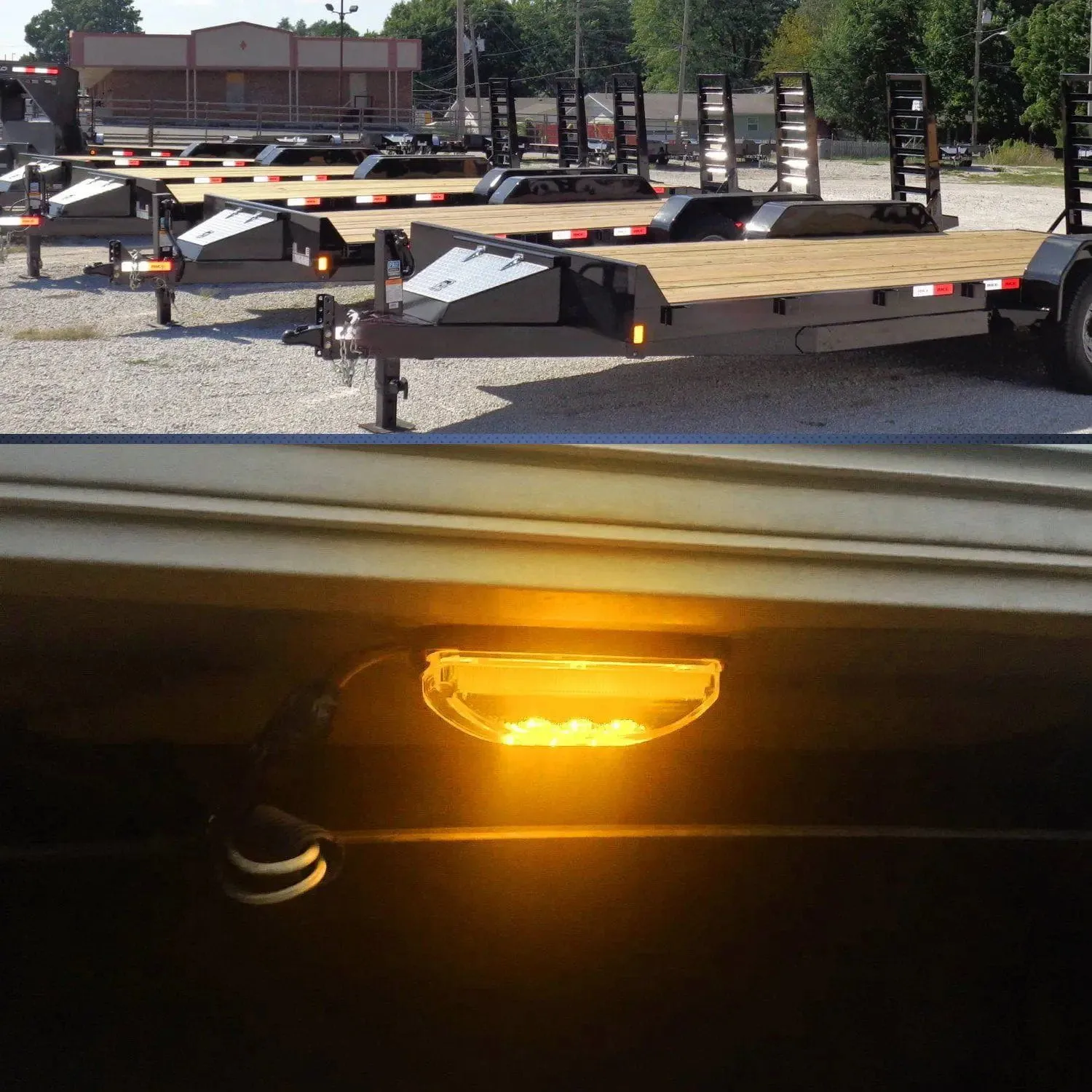 3.9 Inch Amber LED Fender/Side Marker Light (Pair)