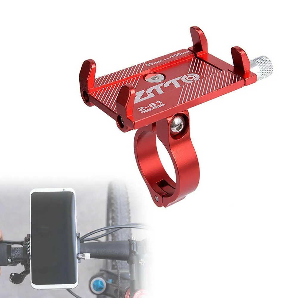 Bicycle Phone Mount Aluminum Alloy Cycling Bike Phone Holder Motorcycle MTB Road Bike Handlebar Mobile Phone GPS Mount Holder Cradle