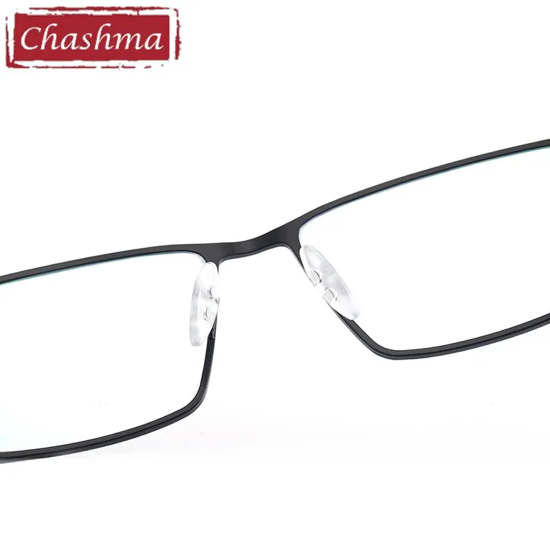 Chashma Ottica Men's Full Rim Large Square Titanium Alloy Eyeglasses 9386
