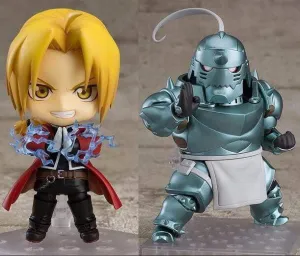 Fullmetal Alchemist Edward Elric #788 Alphonse Elric #796 Nendoroid Action Figure