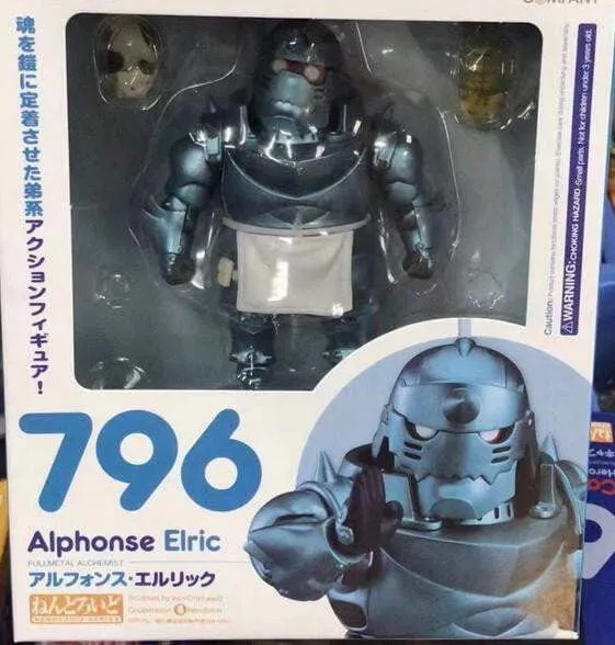 Fullmetal Alchemist Edward Elric #788 Alphonse Elric #796 Nendoroid Action Figure