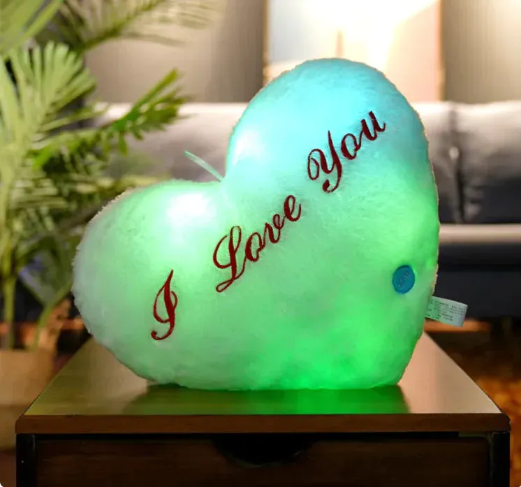 Glowing Colorful Luminous Star Pillow