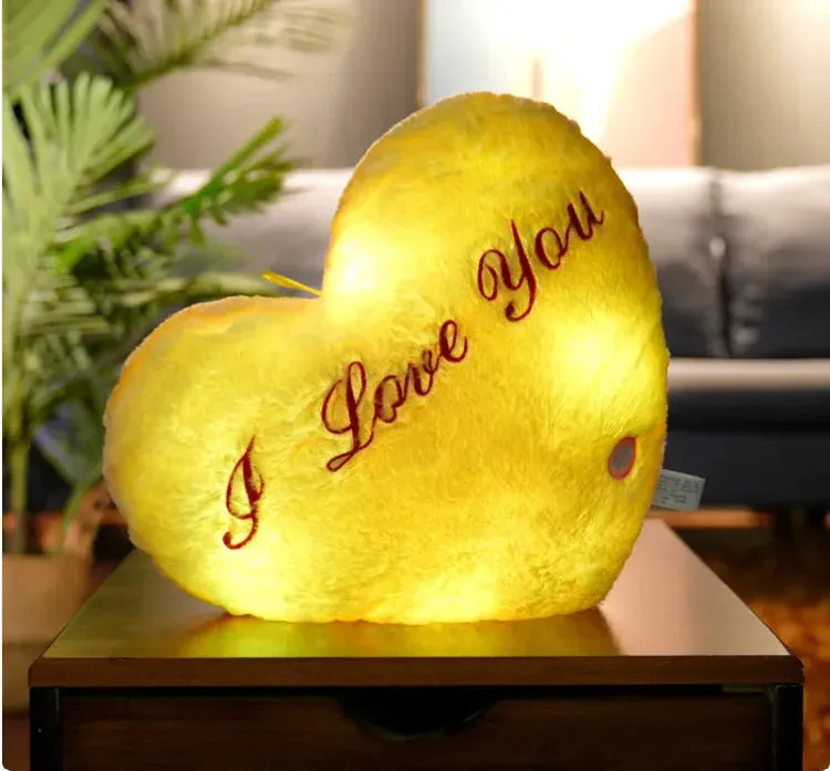 Glowing Colorful Luminous Star Pillow