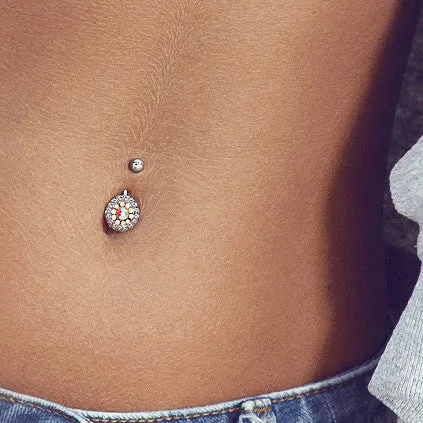 Juliet's Rose Gold Triple Tiered Belly Button Bar