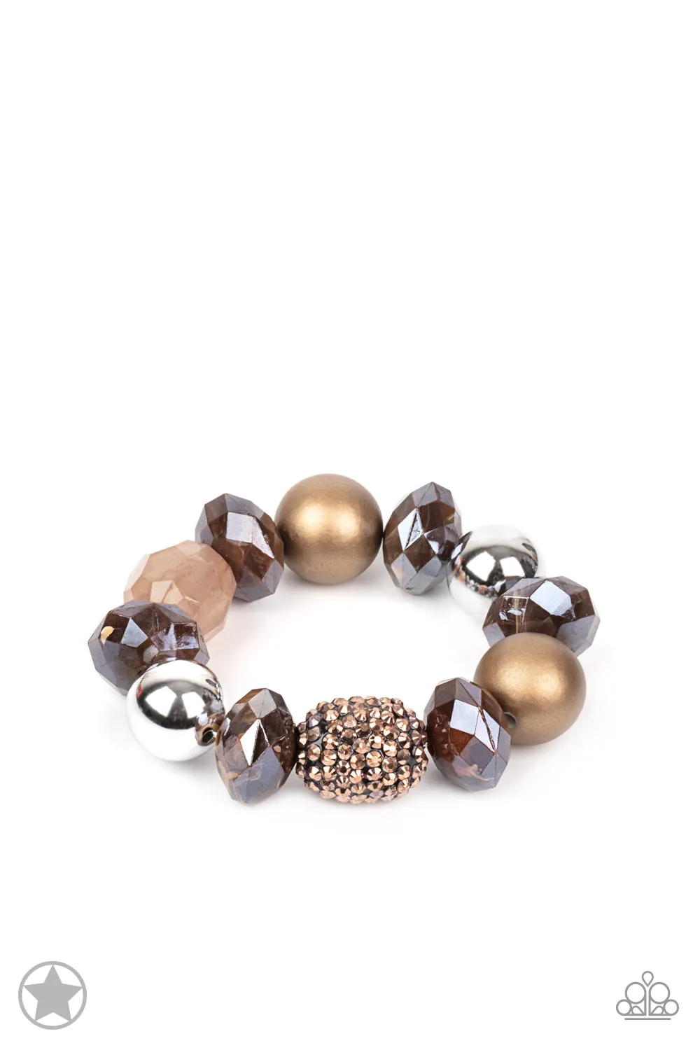 PAPARAZZI All Cozied Up Bronze Bracelet